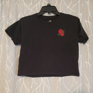 Hollister crop t shirt